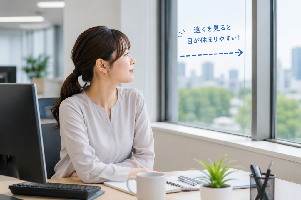 オフィスで休憩中のひととき